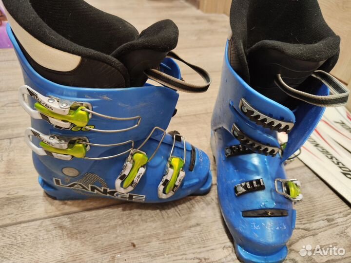 Горные лыжи Rossignol 120 с ботинками Lange 21.5