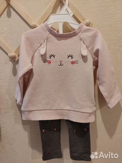 Пакет фирменной одежды для девочки 74-80