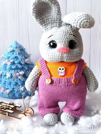 Мягкая игрушка заяц