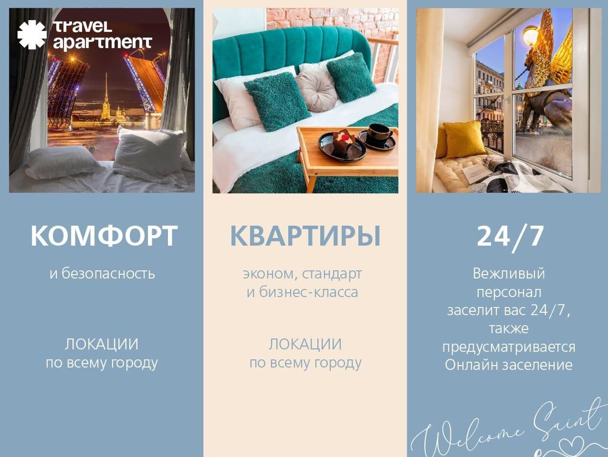 TRAVEL APARTMENT - официальная страница во всех регионах