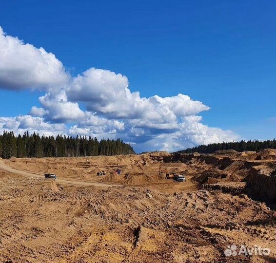 Песок карьерный (чистый)