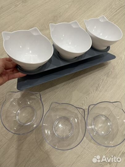 Миски для кошек на подставке