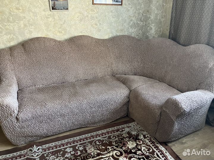 Итальянские чехлы для углового дивана и кресла