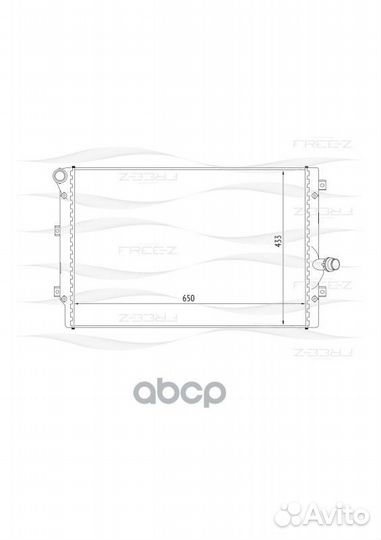 Радиатор audi A3 03- RM-2259;CR 1539 001S;CR 1