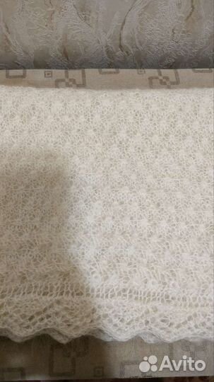 Пуховый платок-шарф 120*45