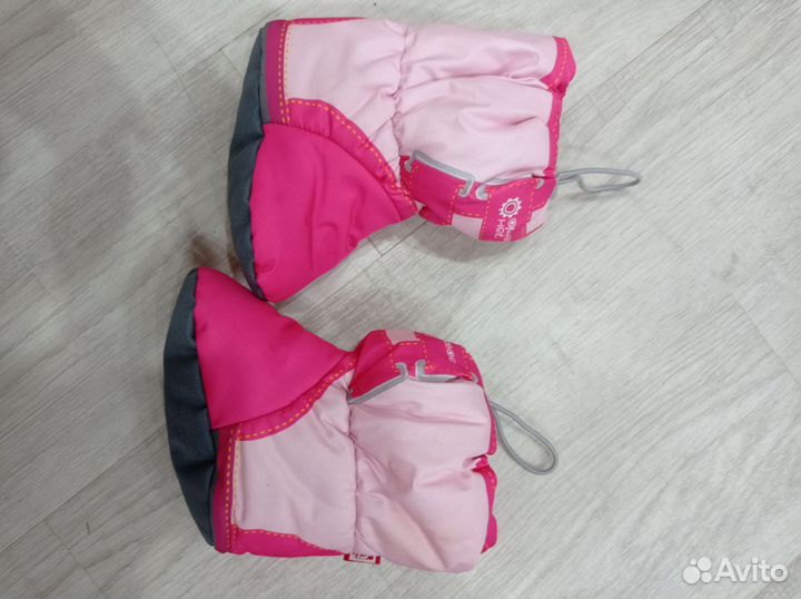 Варежки руковички и пинетки утеплённые, комплект