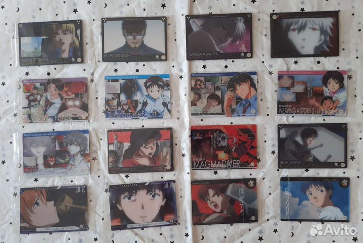 Евангелион японские карточки