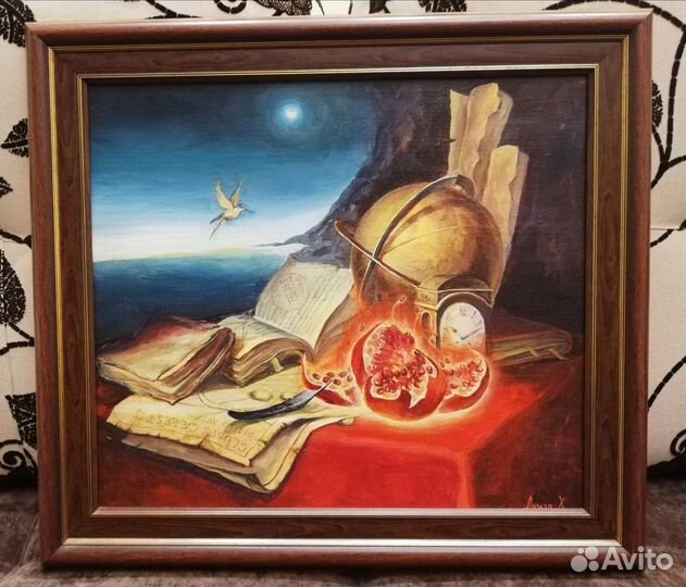 Авторская картина с колибри приносящая счастье