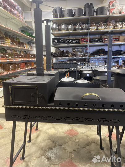 Мангал с крышкой