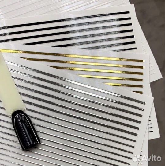 Гибкие ленты для дизайна ногтей в ассортименте