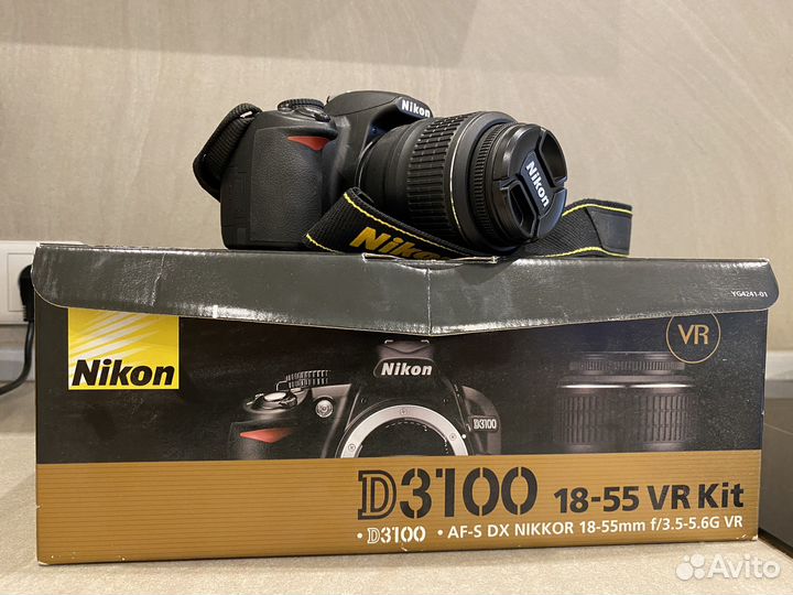 Зеркальный фотоаппарат nikon d3100 kit 18 55mm