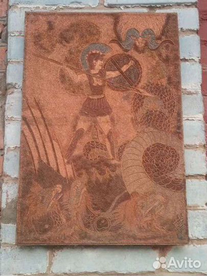 Картина, Георгий пронзающий змея копьём