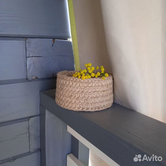 Корзинка из джута