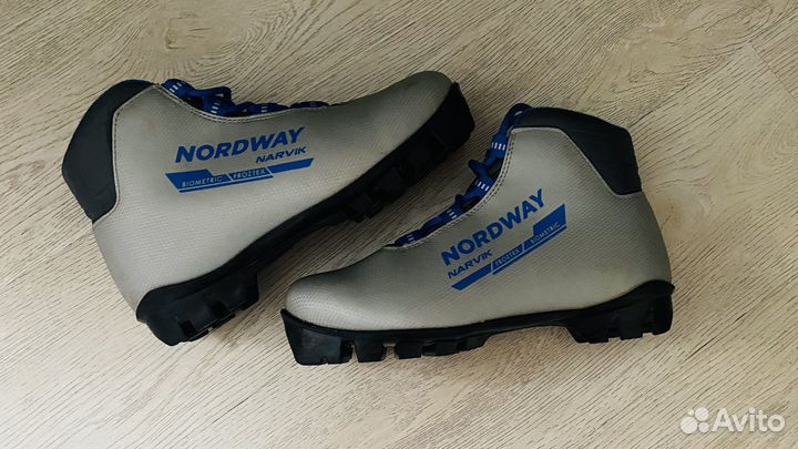 Лыжные ботинки и лыжи nordway р. 34