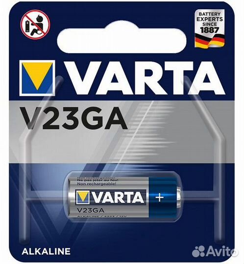 Батарейка щелочная varta A23, V23GA, MN21 (12V)