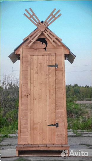 Дачный туалет деревянный Ц323