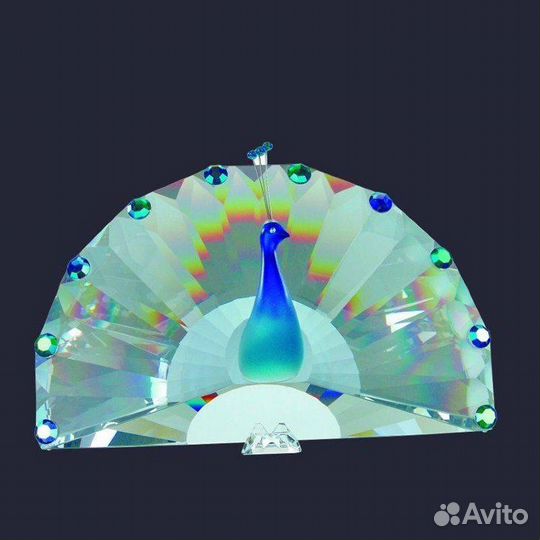 Фигурка хрустальная павлин Preciosa (Чехия)