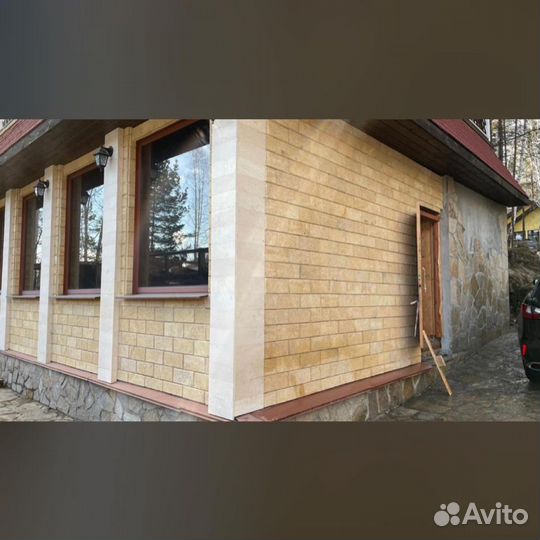 Укладка гранита на фасад/цоколь/входную группу