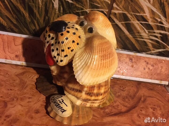 Собачка из ракушек