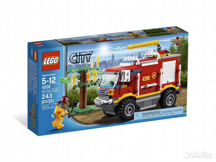 Lego City Лего Сити Пожарный внедорожник, арт.4208