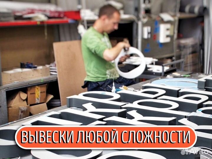 Наружная реклама световые буквы под ключ