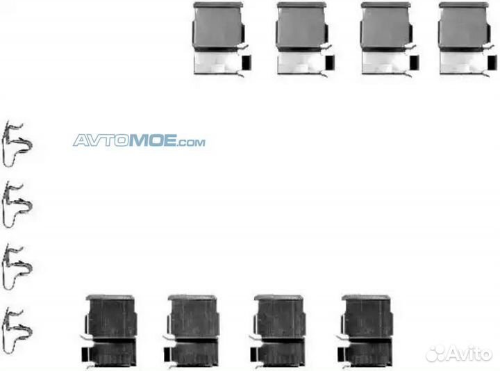 Комплект пластин регулировки зазора тормозных коло