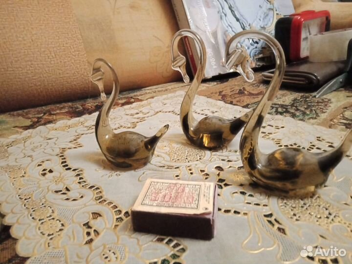 Лебедь стекло СССР