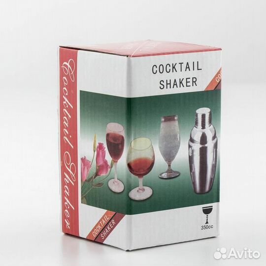 Шейкер из нержавеющей стали, 350 мл, 187,5 см, цве