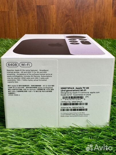 Тв-приставка Apple TV 4K 2022 64 gb Wi-Fi