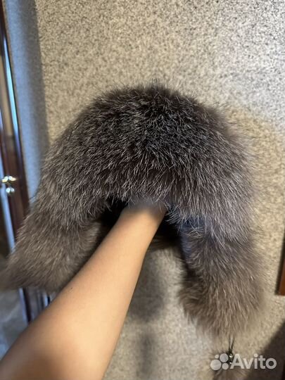 Шапка женская из чернобурки