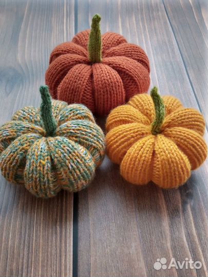 Тыква вязаная игрушка
