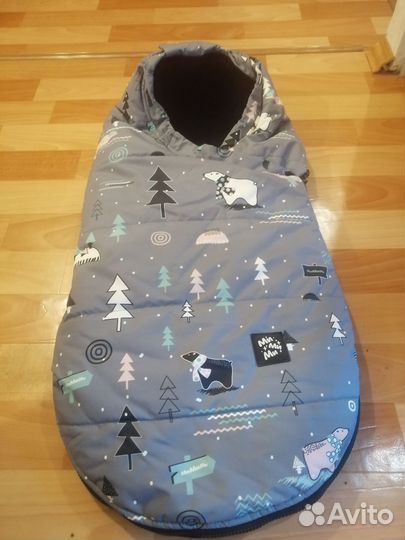 Зимний конверт в коляску мимими