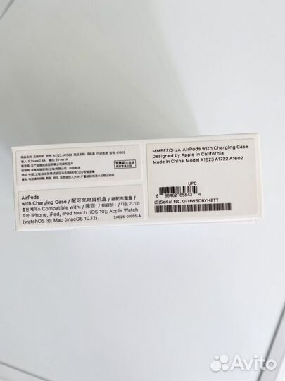 Коробка от Airpods оригинал Apple