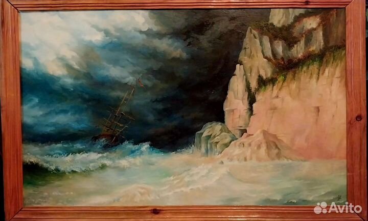 Картина Морской пейзаж 0.6х1м