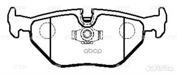 Колодки тормозные дисковые GK0002 CTR