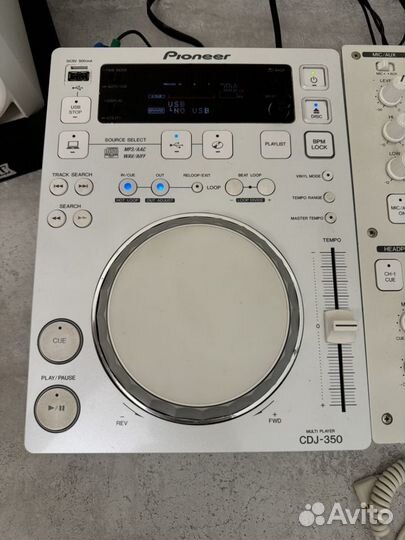 DJ комплект White Pioneer CDJ 350 + DJM 350