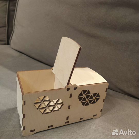 Деревянная коробочка для хранения пакетиков чая