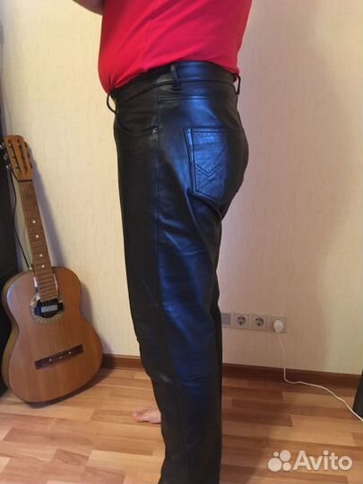 Брюки кожаные