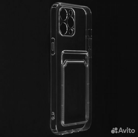 Чехол силиконовый с картхолдером iPhone 13 Pro Max