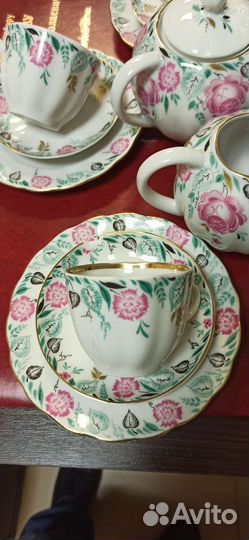 Редкий кофейный сервиз лфз знак качества