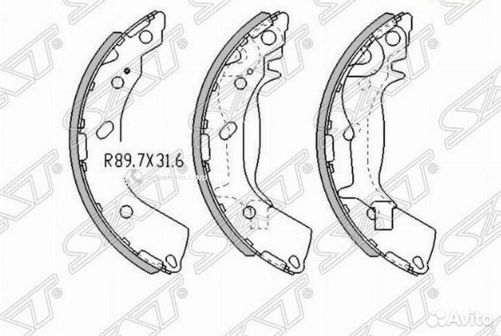 Колодки задние Hyundai Getz ST583051CA00