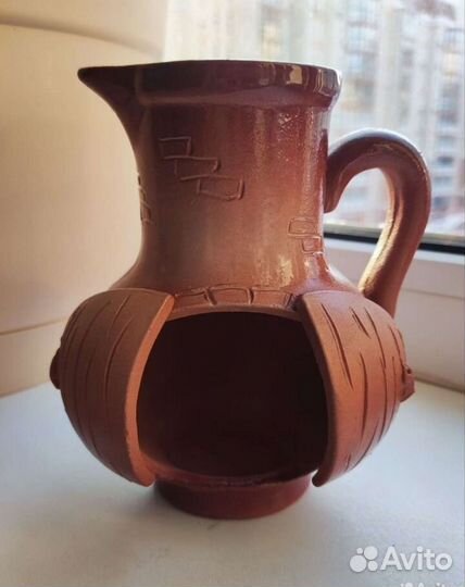 Подсвечник Кувшин глиняный