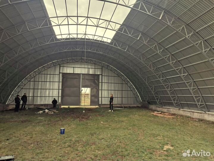 Каркас ангара арочного,ангар 24Х12Х30