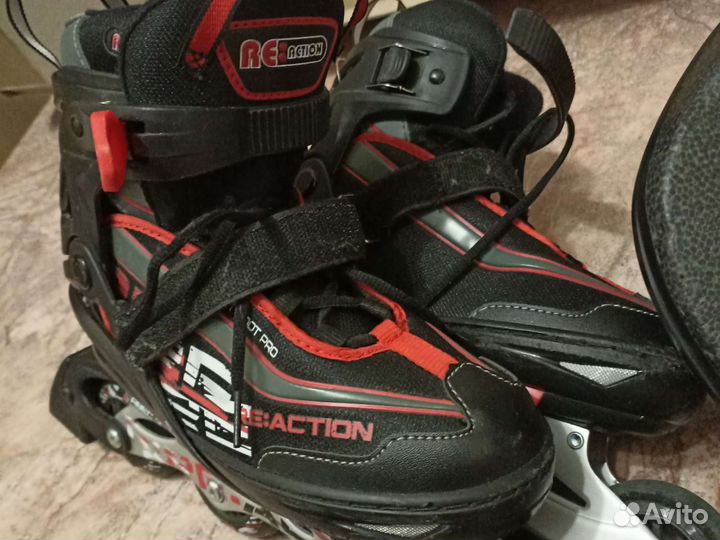 Роликовые коньки и защита