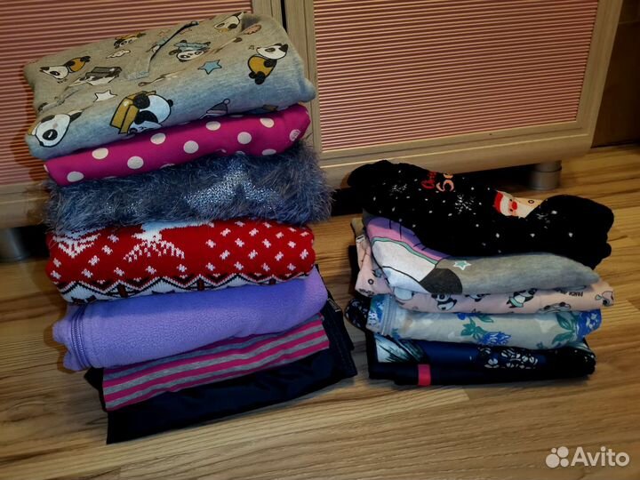 Большой пакет вещей на 140 см