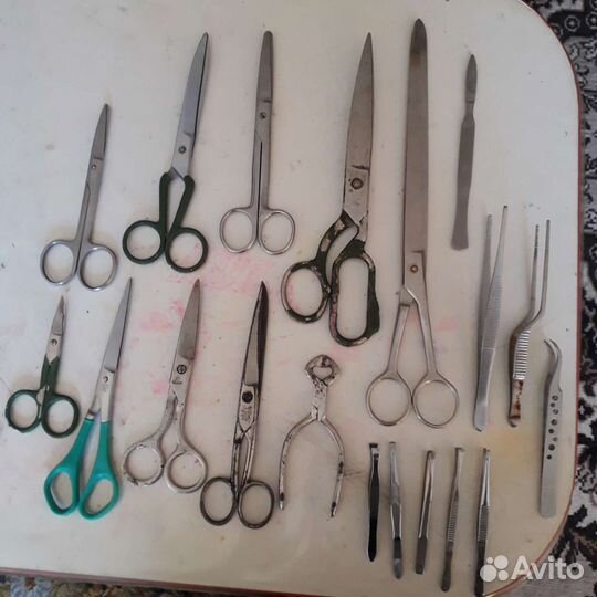 Ножницы портные ножн маникюр 52г и пинцеты