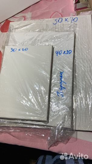 Наборы грунтованных холстов на подрамниках