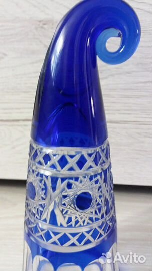 Хрустальный рог кобальт