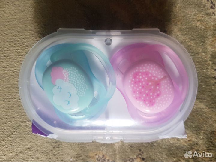 Соски - пустышки Avent ультра двойные до трёх лет