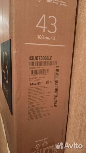Телевизор lg 43UQ75006LF